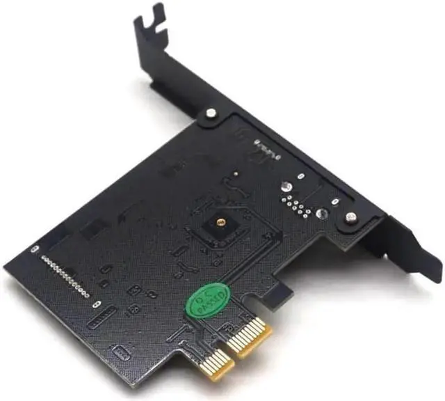 Alt view image 2 of 7 - Weastlinks SuperSpeed USB 3.1 Type C + USB 3.0 PCI-Express Expansion Card Riser 15pin SATA Power Connector PCIE X1 Adapter ASM3142 Chipsets