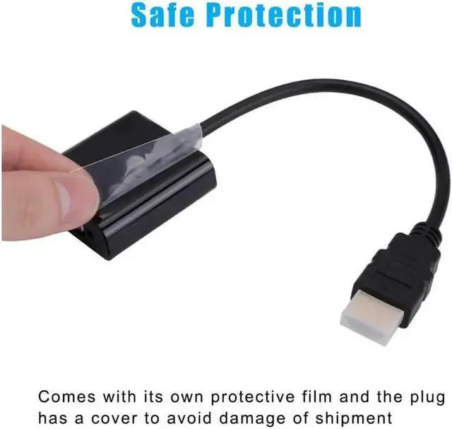 Alt view image 2 of 7 - 3 Pack HDMI to VGA Adapter Cable Converter (Male to Female) ,adapter 1080P for PC, Hfor Computer, Desktop, Laptop, PC, Monitor, Projector, HDTV