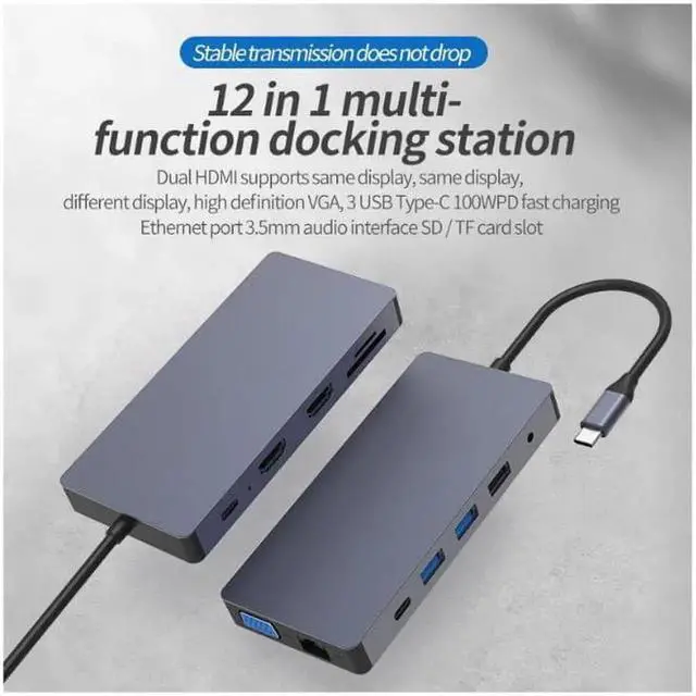 Alt view image 7 of 7 - USB C HUB HDMI Type-C HUB To Hdmi USB 3.0 Thunderbolt 3 Card Reader For Macbook 2018 mate20 P30 glaxy S9 S10 USB C HUB