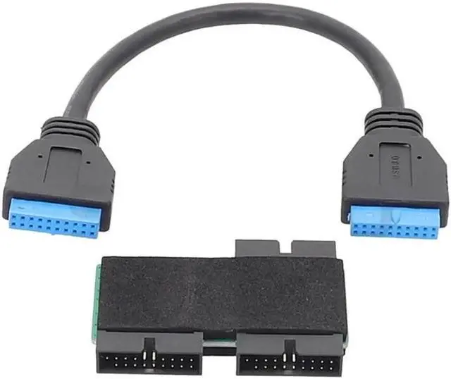 Main image of JAENFONG Usb 3.0 19pin One-to-two Hub With Chip And Modular Cable Design Usb 19pin Hub Motherboard 19pin Extension Cable 1 To 2
