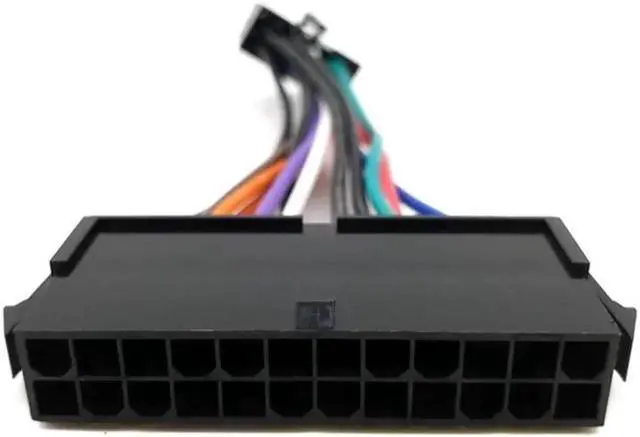 Alt view image 2 of 6 - JAENFONG 24 Pins to 14Pins Power Cable (3.94In 18AWG ) ATX PSU Main Power Adapter Cord for l-enovo-IBM Q77 B75 Notebook Mainboard