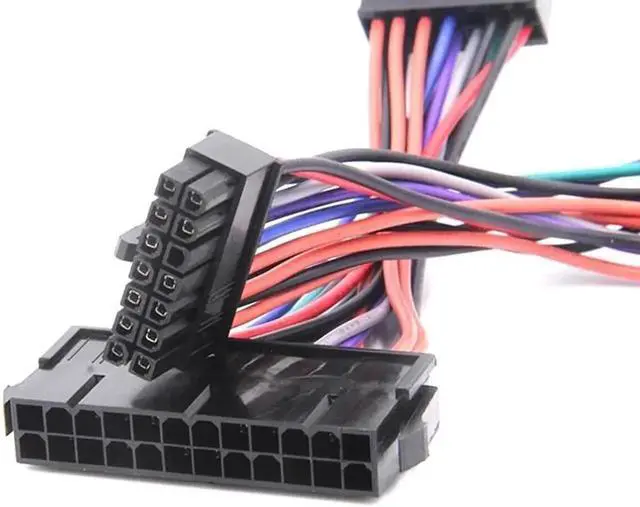 Alt view image 3 of 6 - JAENFONG 24 Pins to 14Pins Power Cable (3.94In 18AWG ) ATX PSU Main Power Adapter Cord for l-enovo-IBM Q77 B75 Notebook Mainboard