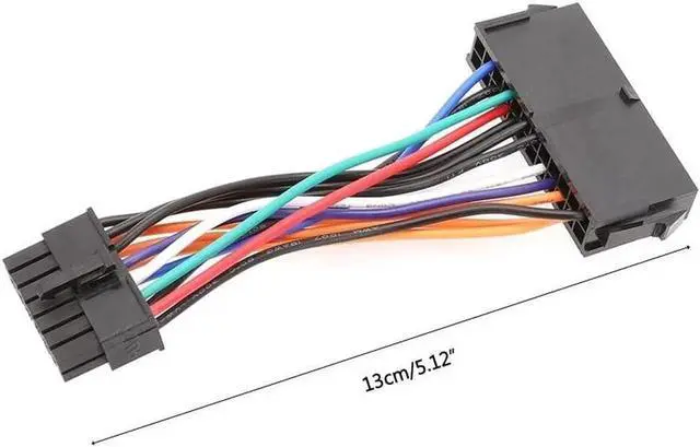 Alt view image 6 of 6 - JAENFONG 24 Pins to 14Pins Power Cable (3.94In 18AWG ) ATX PSU Main Power Adapter Cord for l-enovo-IBM Q77 B75 Notebook Mainboard