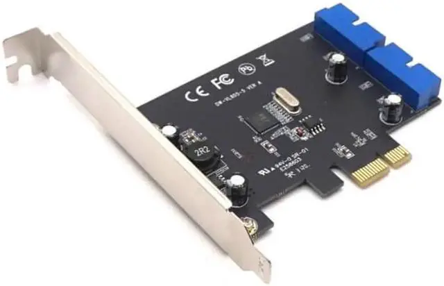 Main image of Weastlinks PCI Express to Dual 20 Pin USB 3.0 Controller Card Super Speed PCI-E X1 to 2 Ports USB 3.0 19 Pin Header With Low Profile Bracket
