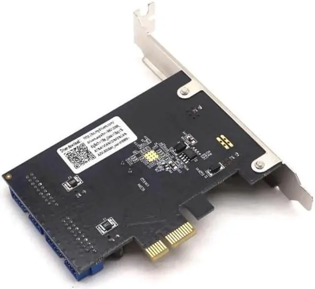 Alt view image 3 of 7 - Weastlinks PCI Express to Dual 20 Pin USB 3.0 Controller Card Super Speed PCI-E X1 to 2 Ports USB 3.0 19 Pin Header With Low Profile Bracket