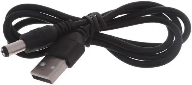 Alt view image 2 of 2 - JAENFONG Portable USB to 5.5x2.1mm Power Cable Barrel Jack Center Pin Positive Charger Cord for Small Household Appliances(5V)