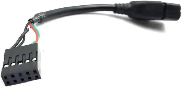 Alt view image 4 of 6 - Anicorn Duttek (2-Pack) 10CM USB 2.0 Type A Female to Dupont 9 Pin Female Header Motherboard Cable Cord (AF/9Pin 0.1M)