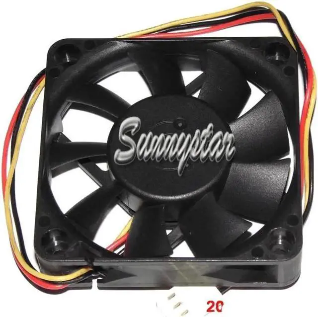 Alt view image 2 of 4 - IEI 60*13mm ABB06D12HG 12V 0.3A 3 wires 3 Pins cpu cooler,case fan