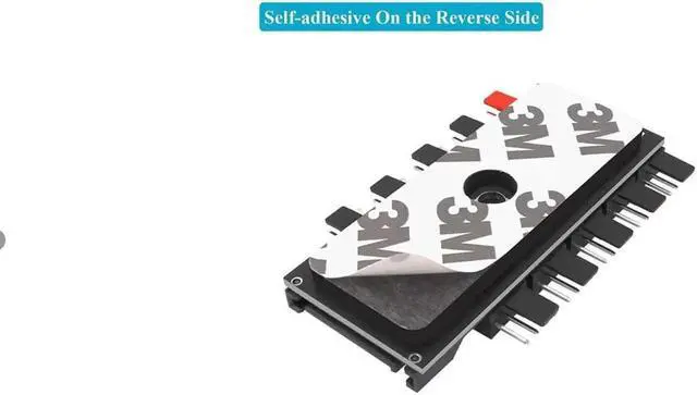 Alt view image 4 of 6 - 4-Pin PWM Fan Power Supply Cable 1 to 10 Splitter 10 Way Hub 15 Pin SATA Powered PC Case Internal Motherboard Fan Power Extension Cable Cord for ATX Computer Case 4-Pin and 3-Pin Cooling Fans