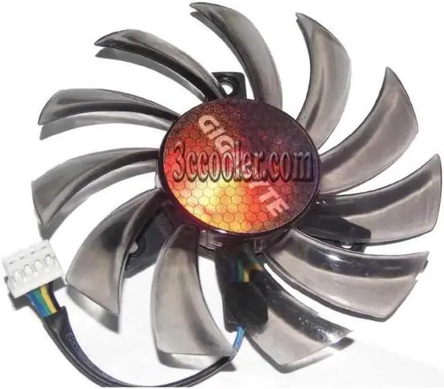 Alt view image 2 of 2 - Vga Video Card Cooling T128010SU 12V 0.35A 4 Wires 4 Pins Frameless Cooler