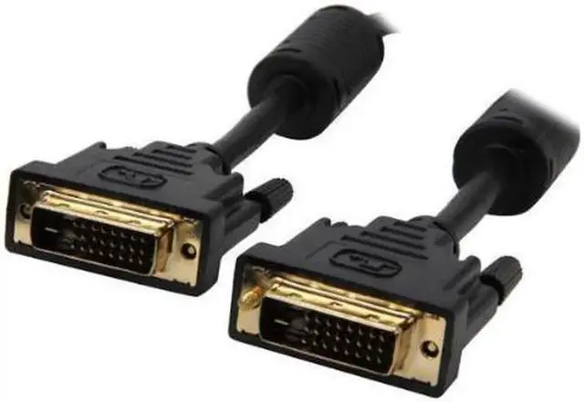 Alt view image 4 of 6 - Model DVI-DD-6FT Black 6 ft. M-M Premium DVI Digital Dual-Link with Ferrites M/M 6 feet - OEM