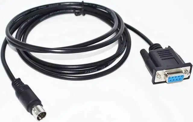 Main image of JAENFONG RS232 DB9 D-SUB9PIN FEMALE TO MINI DIN 8P MD8PIN MALE ADAPTER CONVERTER DELTA PROGRAMMING CABLE Cable length:(1.8M)