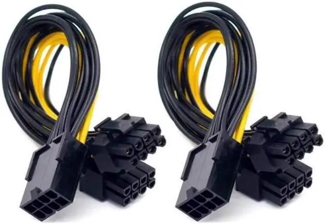 Main image of Owltree Graphics Card Video Card VGA GPU Female 8 Pin to Dual 8 Pin 6+2 Pin Male Y Splitter Extension PCI-E PCIe Power Cable 18AWG 20CM