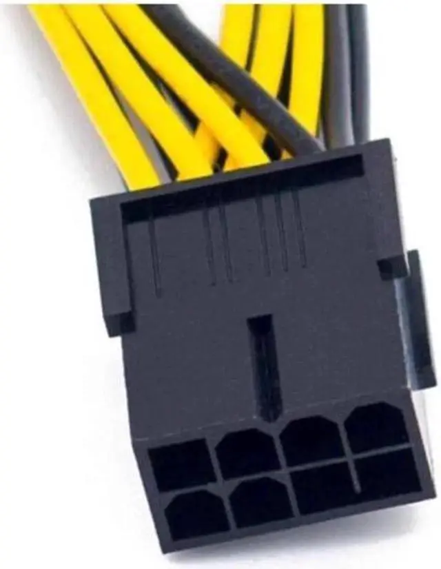 Alt view image 4 of 4 - Owltree Graphics Card Video Card VGA GPU Female 8 Pin to Dual 8 Pin 6+2 Pin Male Y Splitter Extension PCI-E PCIe Power Cable 18AWG 20CM