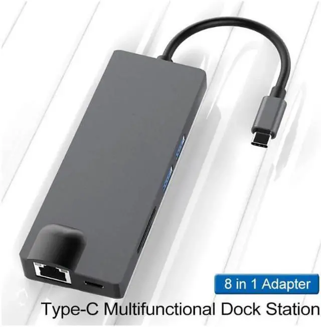Alt view image 2 of 4 - COFIER type-c docking station eight-in-one hdmi/vga converter hub expansion docking station computer network card hub