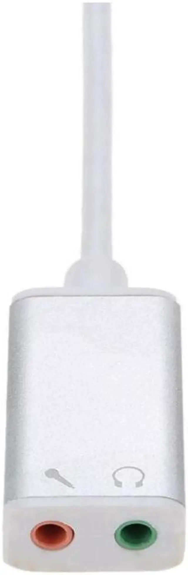 Alt view image 3 of 4 - USB 3.1 Type C USB-C to 3.5mm Audio Speaker Microphone Female Earphone Headset Adapter Cable Cord for New Macbook 12" Chromebook - Silver