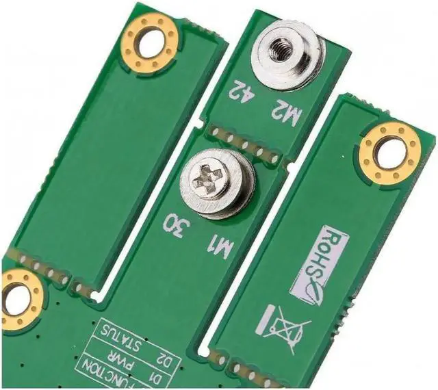 Alt view image 6 of 6 - M.2 NGFF / Key E Card to mPCIe (PCIe+USB) Adapter For Laptop Desktop mPCIe slot