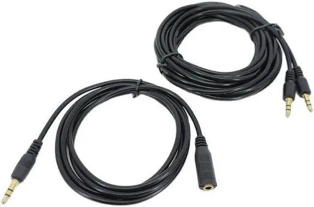 Alt view image 4 of 6 - JAENFONG 1.5/3/5m Male to Female 3.5mm Jack Male to Male Plug Stereo Aux Extension Cable Cord Audio for Phone Headphone Earphone L1(Male to Female) (5M)
