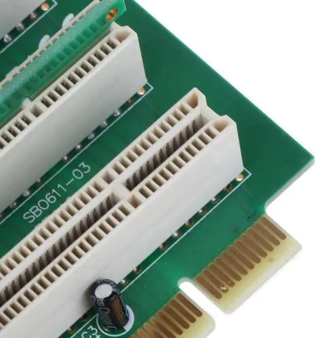 Alt view image 6 of 6 - JAENFONG PCI-E 4.0 X16 1 to 2 Expansion Card Gen4 Motherboard Split Card PCIe-Bifurcation X16 to X8X8 Adapter Replacement