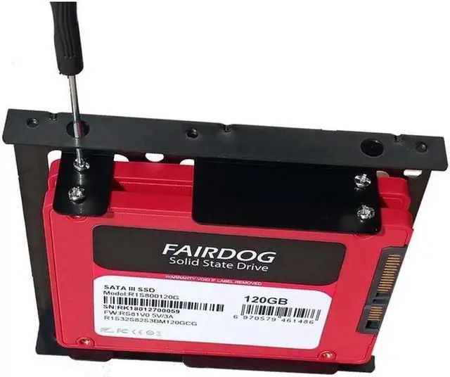 Alt view image 4 of 6 - 2.5" SSD / HDD Mounting Kit adapter for 3.5" Drive Bay ,3.5-Inch to 2*2.5-Inch Internal Hard Drive Mounting Kit with 2-port sata 15pin power cable (slide rails & HDD NOT included)