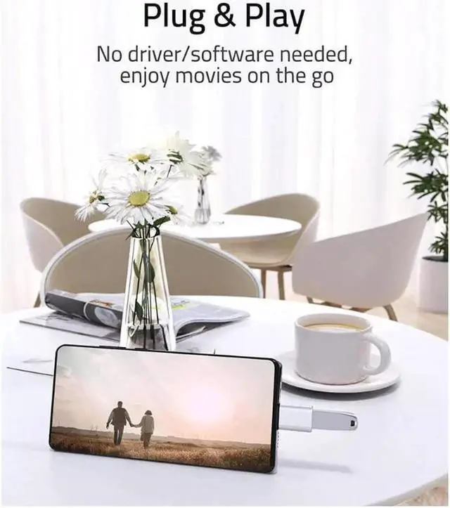 Alt view image 4 of 7 - USB C to USB Adapter Pack of 2 USB C Male to USB3 Female Adapter Compatible with MacBook Pro 2021 iMac iPad Mini 6/Pro MacBook Air 2022 and Other Type C or Thunderbolt 4/3 Devices Space Silver