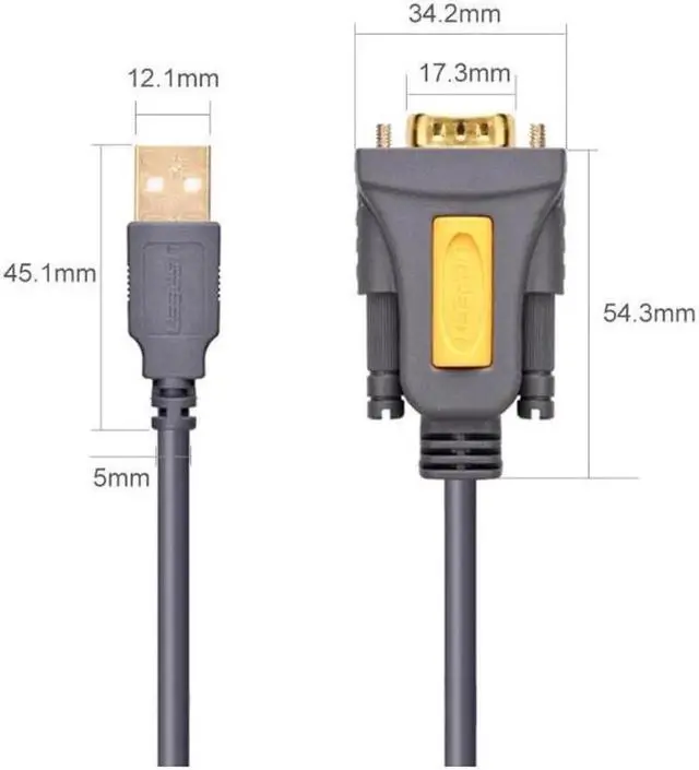 Alt view image 5 of 7 - USB 2.0 to RS232 DB9 Serial Cable Male A Converter Adapter with PL2303 Chipset for Win8.1/8, Compatible with 8/7/Vista/XP//2000 and Mac OS X 10.6 and Above (3ft/1m) 20210