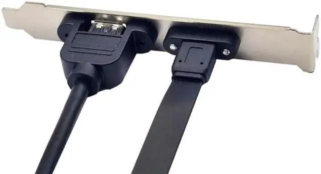 Alt view image 6 of 6 - JAENFONG USB3.2 Front Panel Header Type to USB C Female Extension Cable High Speed Data Transmission and Power Supply