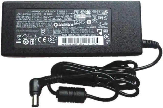 Main image of AC Adapter for LG DA65G19 49LF5100-CA DA-65G19 DA-65F19 LCAP40 49lf5100-ua led tv