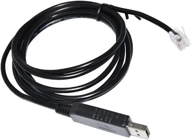 Alt view image 2 of 2 - JAENFONG FT232RL CHIP USB TO RJ11 RJ12 RS485 CONVERTER SERIAL COMMUNICATION CABLE FOR GUANG HE GUI NENG SOLAR MPPT CONTROLLER TO PC Cable length:(1.8m)