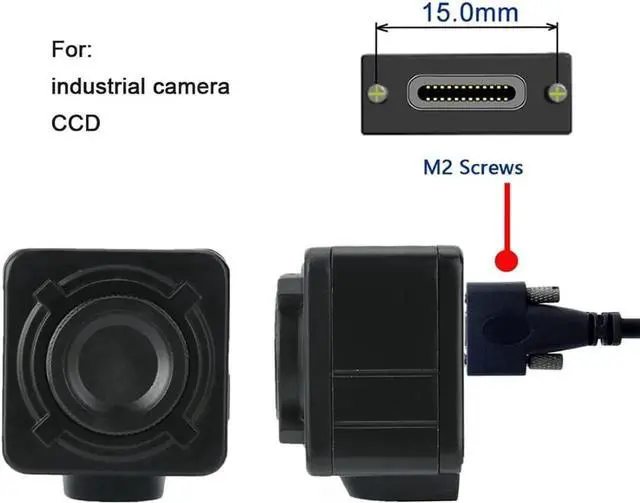 Alt view image 4 of 7 - Type-C USB 3.1 USB-C Male to Male Type-C USB 3.1 USB-C with M2 Screws Locking Panel Mount Type 10Gbps Data Cable 1.2M
