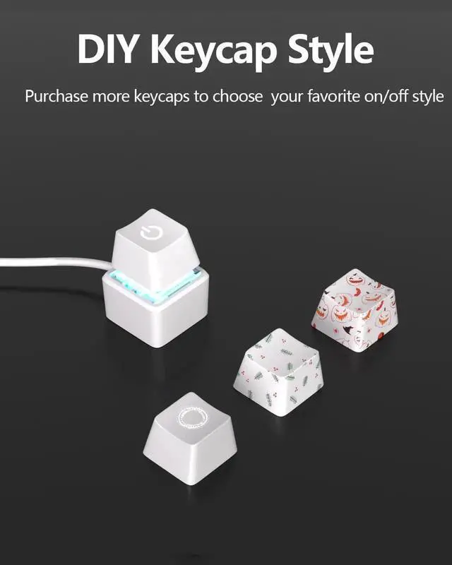 Alt view image 7 of 7 - Desktop Computer Power Switch Power Supply Control Adapter Cable 65 inch External PC Power Button ATX Desktop Computer Case Motherboard Switch On Off Power SW Cables White