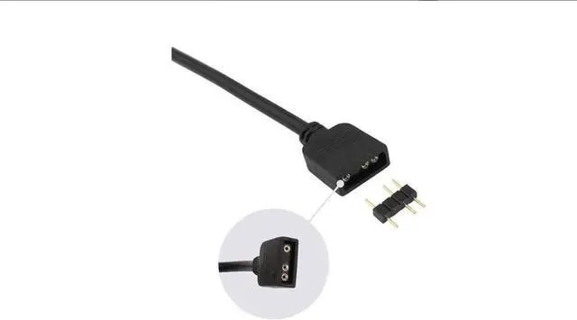 Alt view image 2 of 4 - 2 Pack 5V 3-Pin RGB 3-Way Female to x Female RBW LED Strip Splitter Cable,3 Port AURA RGB Lighting Hub w/ Gender Changer Adapter - 1 Foot