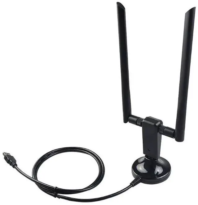 Alt view image 7 of 7 - 1x 1200M 11AC dual band wireless WIFI, with USB 3.0 WIFI Extension Cable External 2*3dBi Antenna
