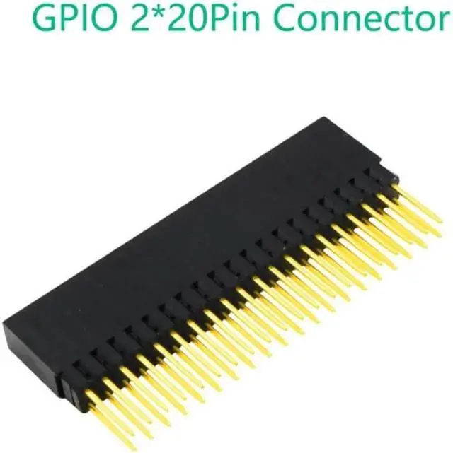 Alt view image 2 of 4 - 40Pin GPIO Connector 2x20-pin(40Pin) Extra Tall Female Stacking Header for Raspberry Pi A+ Pi Model B+ Pi 2 3 4B w/ Acrylic Base