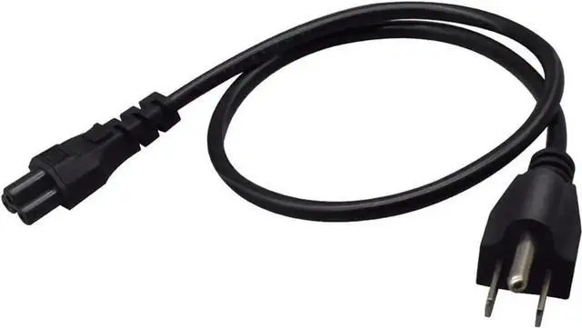 Alt view image 3 of 5 - 1FT C5 Connector Female to Male 3 Prong AC Power Cord Computer Power Extension Cable 0.75mm 2Pin Power Plug Cord (C5 to 5-15P)