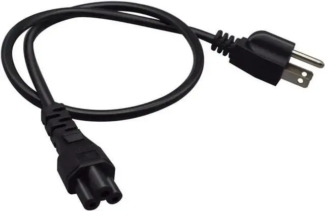 Alt view image 4 of 5 - 1FT C5 Connector Female to Male 3 Prong AC Power Cord Computer Power Extension Cable 0.75mm 2Pin Power Plug Cord (C5 to 5-15P)