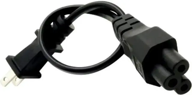 Alt view image 4 of 4 - 1FT C5 Connector Female to Male 3 Prong AC Power Cord Computer Power Extension Cable 0.75mm 2Pin Power Plug Cord (C5 to 1-15P)