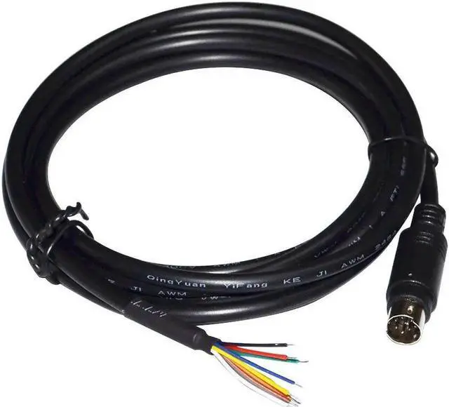 Alt view image 2 of 2 - JAENFONG BREAKOUT CABLE YAESU- CT-62 CAT CABLE MD8 8 PIN MINI DIN MALE SERIAL ADAPTER FOR YAESU- BAND DATA CAT LINEAR TUNER FT897 FT817 Cable length:(8M)