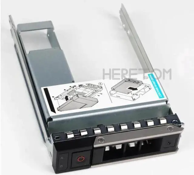 Alt view image 3 of 3 - 2.5" 3.5" SATA SAS HDD Adapter + 3.5inch Hard Drive Tray Caddy For Dell PowerEdge R250 R350 T350 Server Hybrid