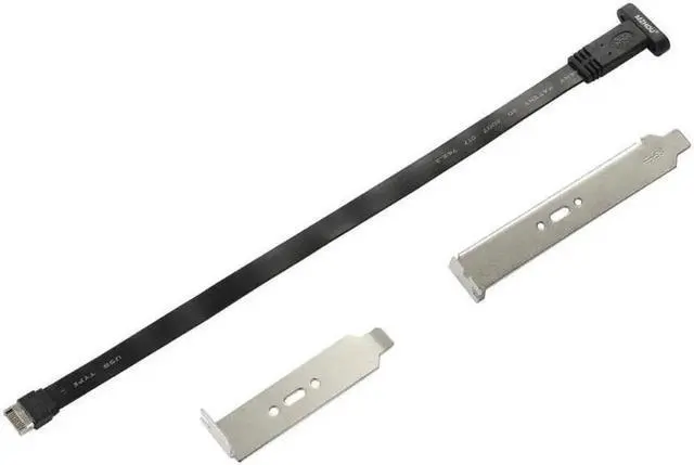 Alt view image 3 of 6 - SMUGDESK USB 3.1 Type C Front Panel Header Extension Cable cm, USB 3.1 Type E to USB 3.1 Type C Cable,Gen 2 10 Gbps Internal Adapter Cable,with Mount Screw (26cm)