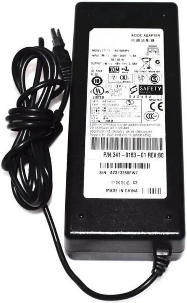 Main image of Replacement AC Adapter 48V for AD10048P3 AC/DC Power Adapter 48v 2.08a amp 341-0183-01 ASA 5505 ASA5505
