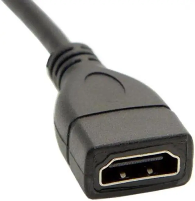 Alt view image 3 of 7 - Type C MINI HDMI Male to HDMI Female Extension for DV MP4 Camera DC DV