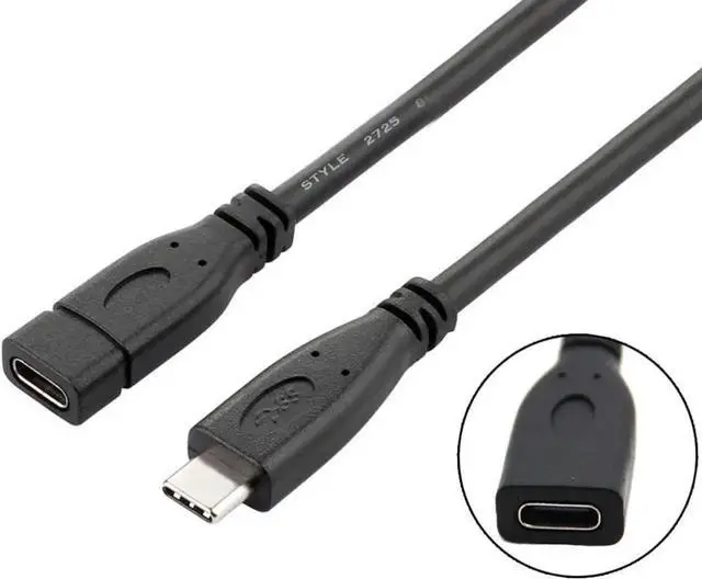 Alt view image 4 of 4 - USB Type C Cable USB-C to USB-C Data Cable for Laptop Tablet Mobile Phone USB Type C Extension Cable USB C to USB Adapter