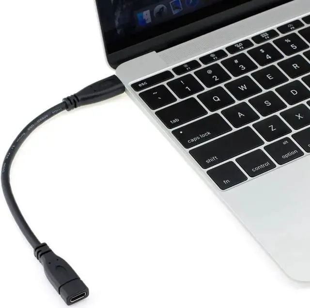 Alt view image 2 of 4 - USB Type C Cable USB-C to USB-C Data Cable for Laptop Tablet Mobile Phone USB Type C Extension Cable USB C to USB Adapter