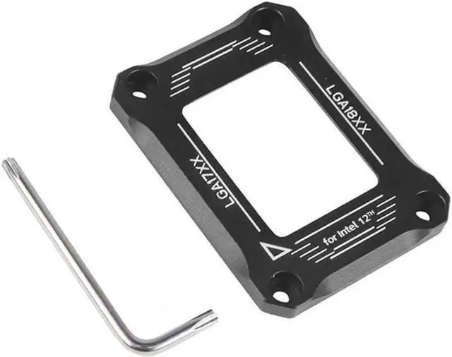 Main image of CPU Contact Frame Anti-Bending Buckle for 12th/13th Generation Socket LGA 1700 , LGA 1800 Aluminum Corrector Bracket ,Black