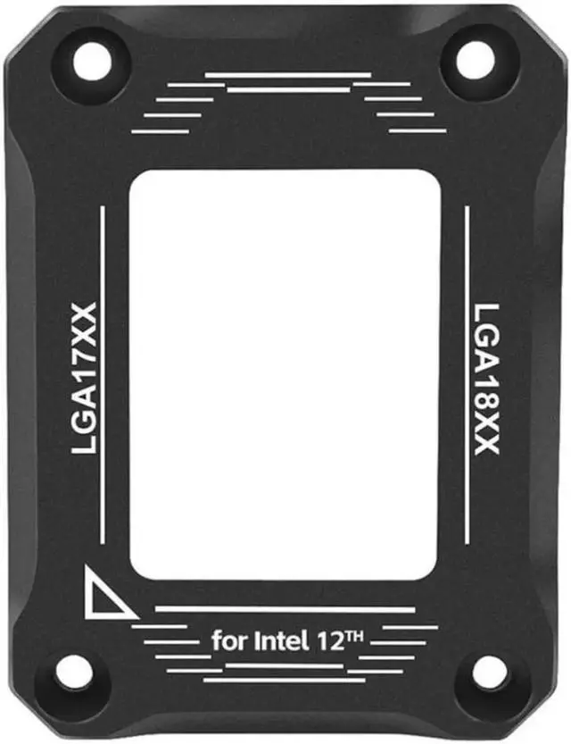 Alt view image 4 of 6 - CPU Contact Frame Anti-Bending Buckle for 12th/13th Generation Socket LGA 1700 , LGA 1800 Aluminum Corrector Bracket ,Black