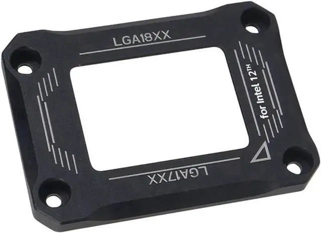 Alt view image 6 of 6 - CPU Contact Frame Anti-Bending Buckle for 12th/13th Generation Socket LGA 1700 , LGA 1800 Aluminum Corrector Bracket ,Black