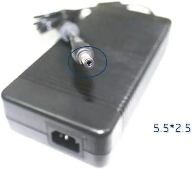 Alt view image 2 of 3 - AC Adapter for DELL ADP-65DB REV.B 24V 12.3A 10A 8A 5.5MM 2.5MM