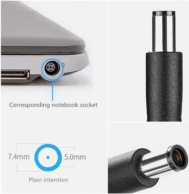 Alt view image 3 of 5 - New 240W 19.5V 12.3A AC Charger Fit for Dell Alienware M17X M18X X51 13 15 17 R2 R3 R4 R5 Precision M6400 M6500 M6600 M6700 M6800 7710 7720 7730 Area-51m PA-9E GA240PE1-00 Power Supply Cord