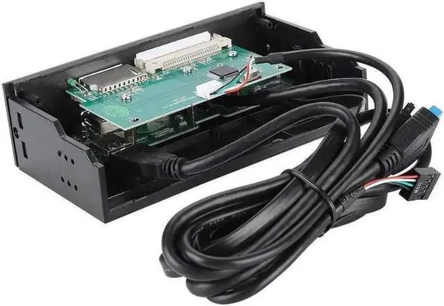 Alt view image 3 of 3 - Internal Card Reader Dashboard, 5.25 inches Multifunction PC Front Panel Support USB 3.1/3.0 Port SD/MS/XD/M2/MSO